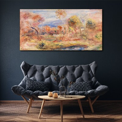 Tableau toile imprimée Paysage aux tons pastel