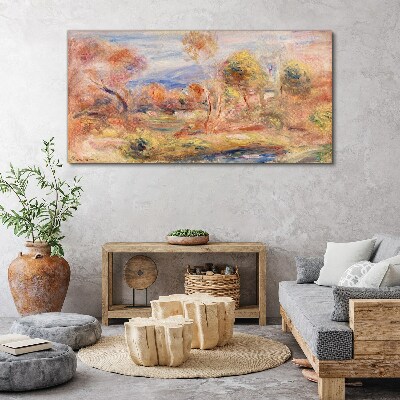 Tableau toile imprimée Paysage aux tons pastel
