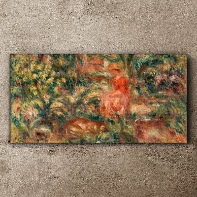 Tableau imprimé sur toile Un après-midi d'été dans le jardin