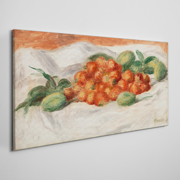 Tableau sur toile Bouquet de fruits sur fond blanc