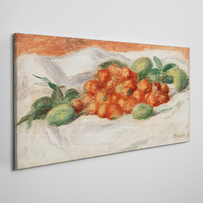 Tableau sur toile Bouquet de fruits sur fond blanc