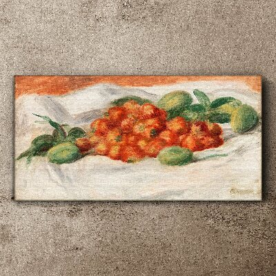 Tableau sur toile Bouquet de fruits sur fond blanc