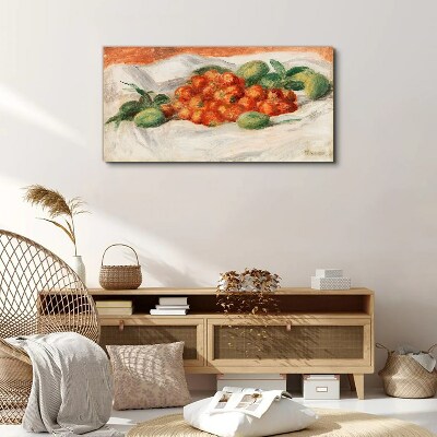 Tableau sur toile Bouquet de fruits sur fond blanc