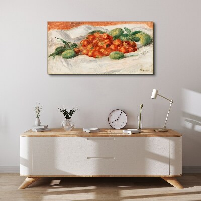 Tableau sur toile Bouquet de fruits sur fond blanc