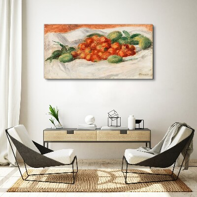 Tableau sur toile Bouquet de fruits sur fond blanc