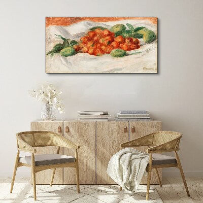 Tableau sur toile Bouquet de fruits sur fond blanc