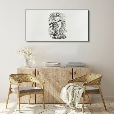 Tableau sur toile Une figure en mouvement