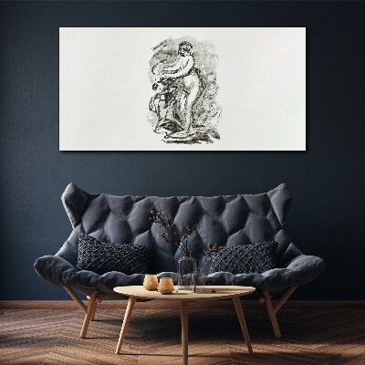 Tableau sur toile Une figure en mouvement