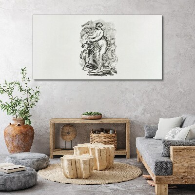 Tableau sur toile Une figure en mouvement