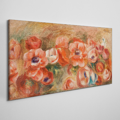 Tableau imprimé sur toile Un paysage floral aux tons roses
