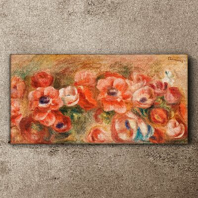 Tableau imprimé sur toile Un paysage floral aux tons roses