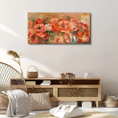 Tableau imprimé sur toile Un paysage floral aux tons roses
