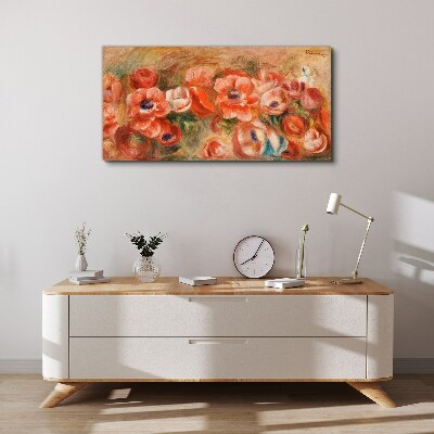 Tableau imprimé sur toile Un paysage floral aux tons roses