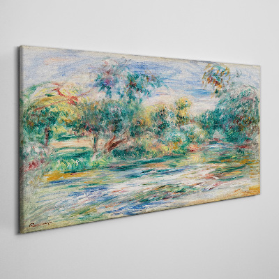 Tableau imprimé sur toile Paysages d'été aux couleurs pastel