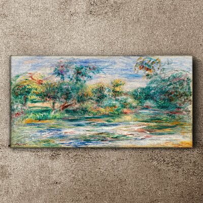 Tableau imprimé sur toile Paysages d'été aux couleurs pastel