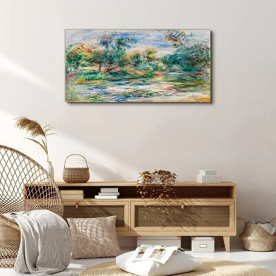 Tableau imprimé sur toile Paysages d'été aux couleurs pastel