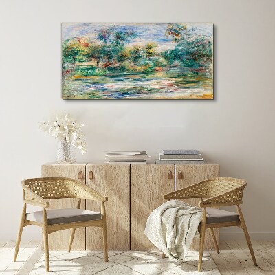 Tableau imprimé sur toile Paysages d'été aux couleurs pastel