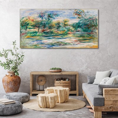 Tableau imprimé sur toile Paysages d'été aux couleurs pastel