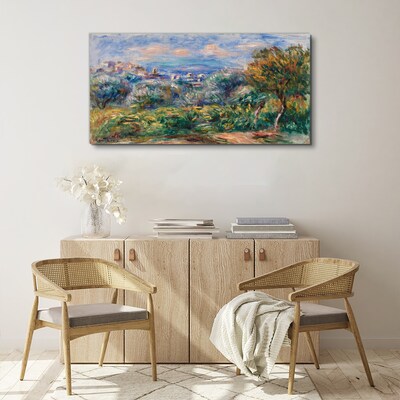 Tableau sur toile Paysage avec des oliviers