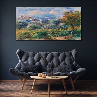 Tableau sur toile Paysage avec des oliviers