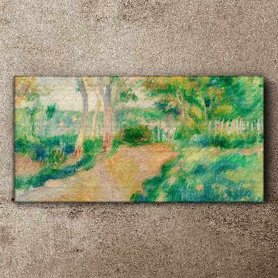 Tableau sur toile Une promenade d'été parmi les arbres