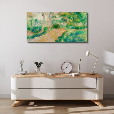 Tableau sur toile Une promenade d'été parmi les arbres