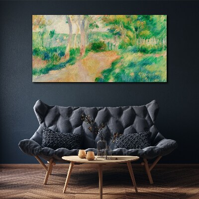 Tableau sur toile Une promenade d'été parmi les arbres