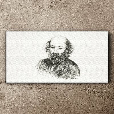 Tableau toile imprimée Portrait d'un homme dans un style classique