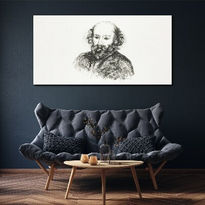 Tableau toile imprimée Portrait d'un homme dans un style classique