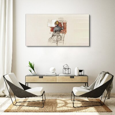 Tableau toile imprimée Musique en silence