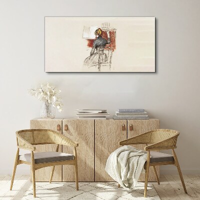 Tableau toile imprimée Musique en silence
