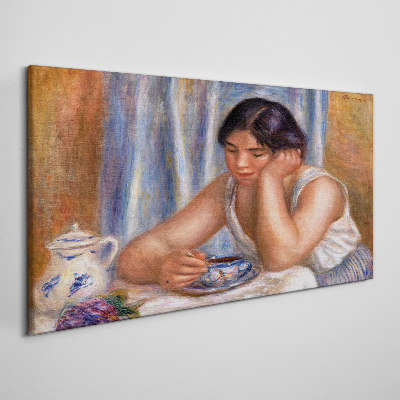 Tableau sur toile Réflexions autour d'une tasse de thé