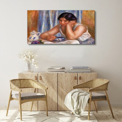 Tableau sur toile Réflexions autour d'une tasse de thé