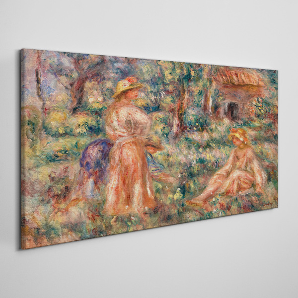 Tableau toile imprimée Un après-midi d'été dans le jardin