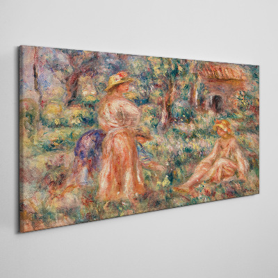 Tableau toile imprimée Un après-midi d'été dans le jardin