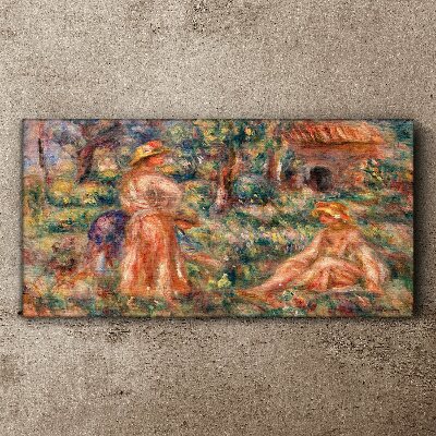 Tableau toile imprimée Un après-midi d'été dans le jardin