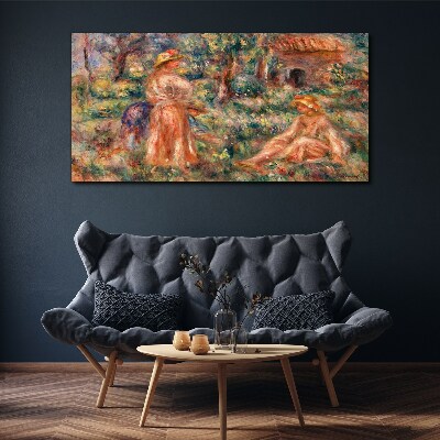 Tableau toile imprimée Un après-midi d'été dans le jardin