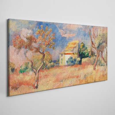 Tableau toile imprimée Paysages d'été aux couleurs pastel
