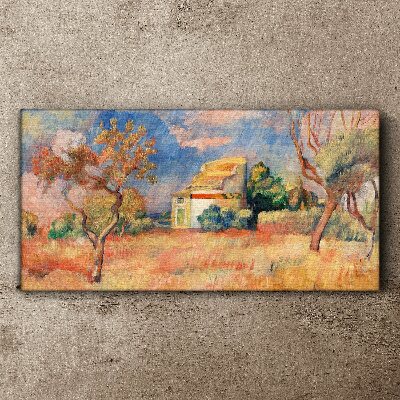 Tableau toile imprimée Paysages d'été aux couleurs pastel