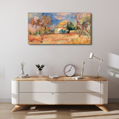 Tableau toile imprimée Paysages d'été aux couleurs pastel