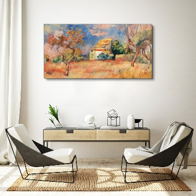 Tableau toile imprimée Paysages d'été aux couleurs pastel