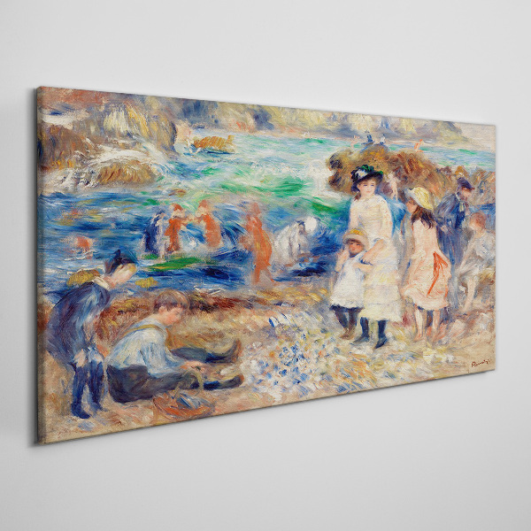 Tableau imprimé sur toile Un après-midi d'été au bord de la mer