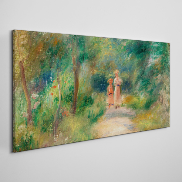 Tableau toile imprimée Une promenade dans la verdure