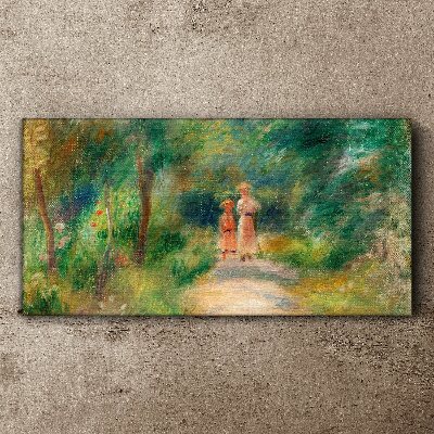 Tableau toile imprimée Une promenade dans la verdure