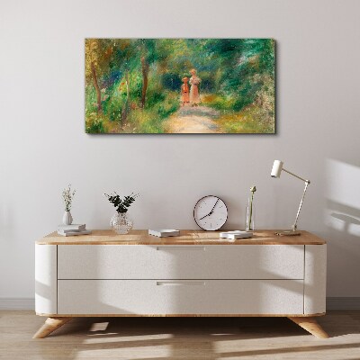Tableau toile imprimée Une promenade dans la verdure