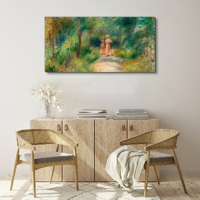 Tableau toile imprimée Une promenade dans la verdure