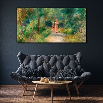 Tableau toile imprimée Une promenade dans la verdure