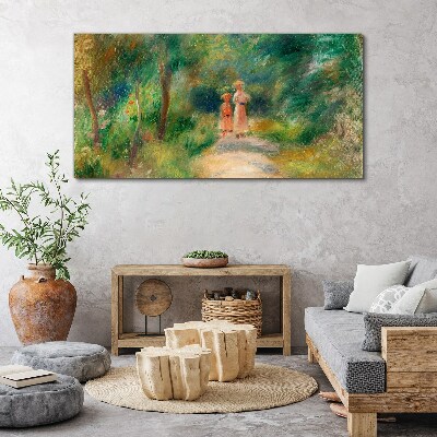Tableau toile imprimée Une promenade dans la verdure
