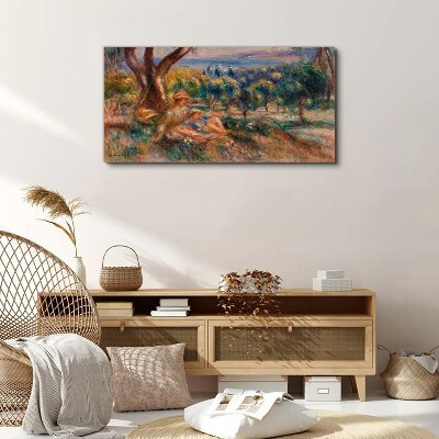 Tableau toile imprimée Mère et enfant dans le verger