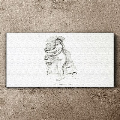 Tableau imprimé sur toile Une figure en mouvement